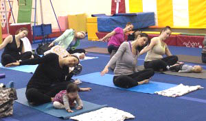 Mommy and Baby Yoga classes at Discovery Programs in NYC